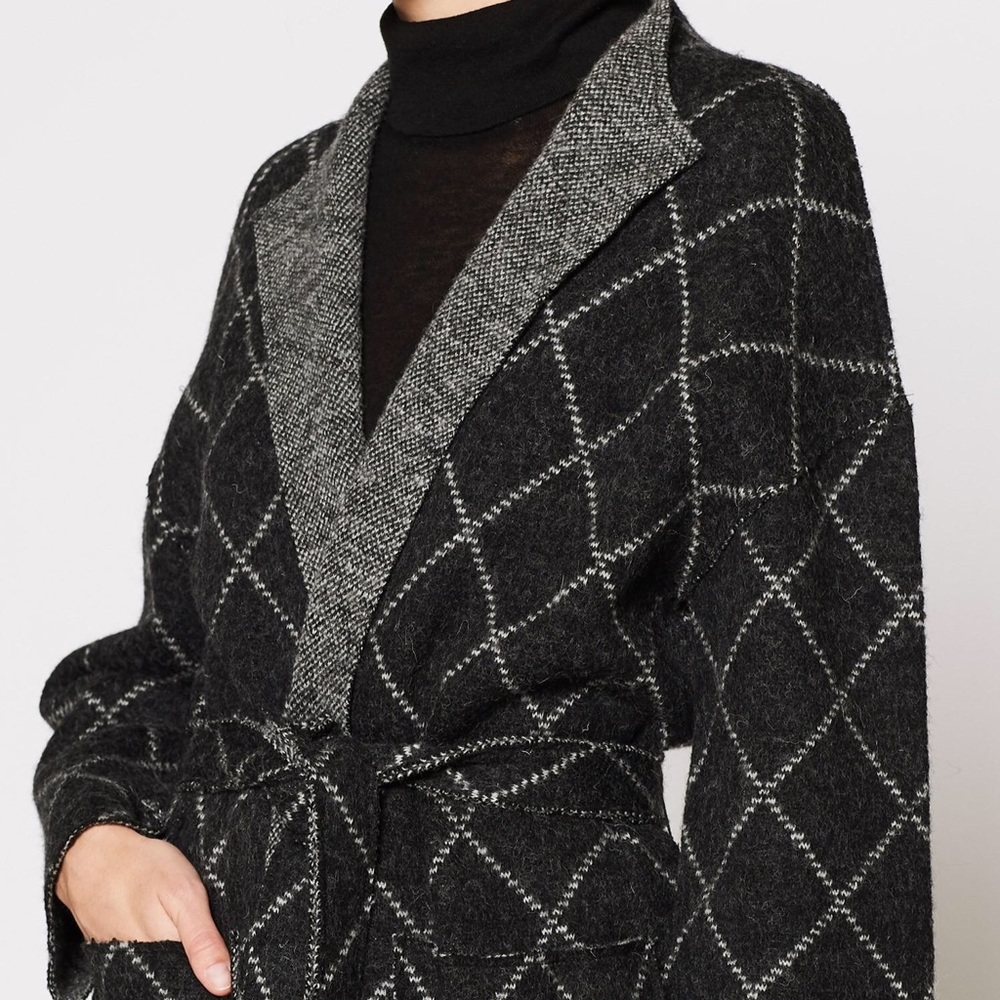Joie Shaurya Wool Belted Wrap Coat